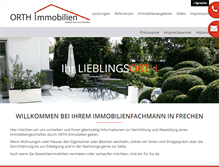 Tablet Screenshot of orth-immobilien.com